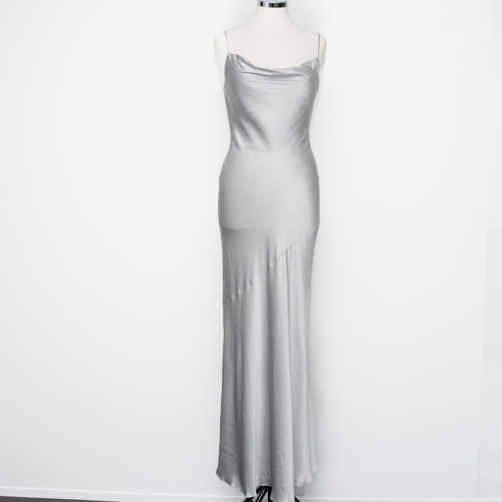 L'Agence. Arianne Bias Maxi Slip Dress.